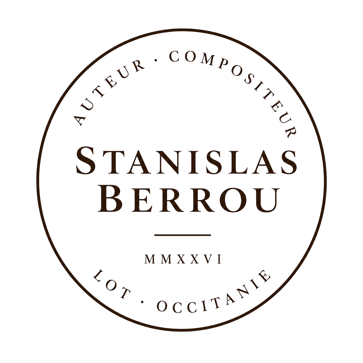 Stanislas Berrou — Auteur compositeur, MMXXVI, Lot Occitanie