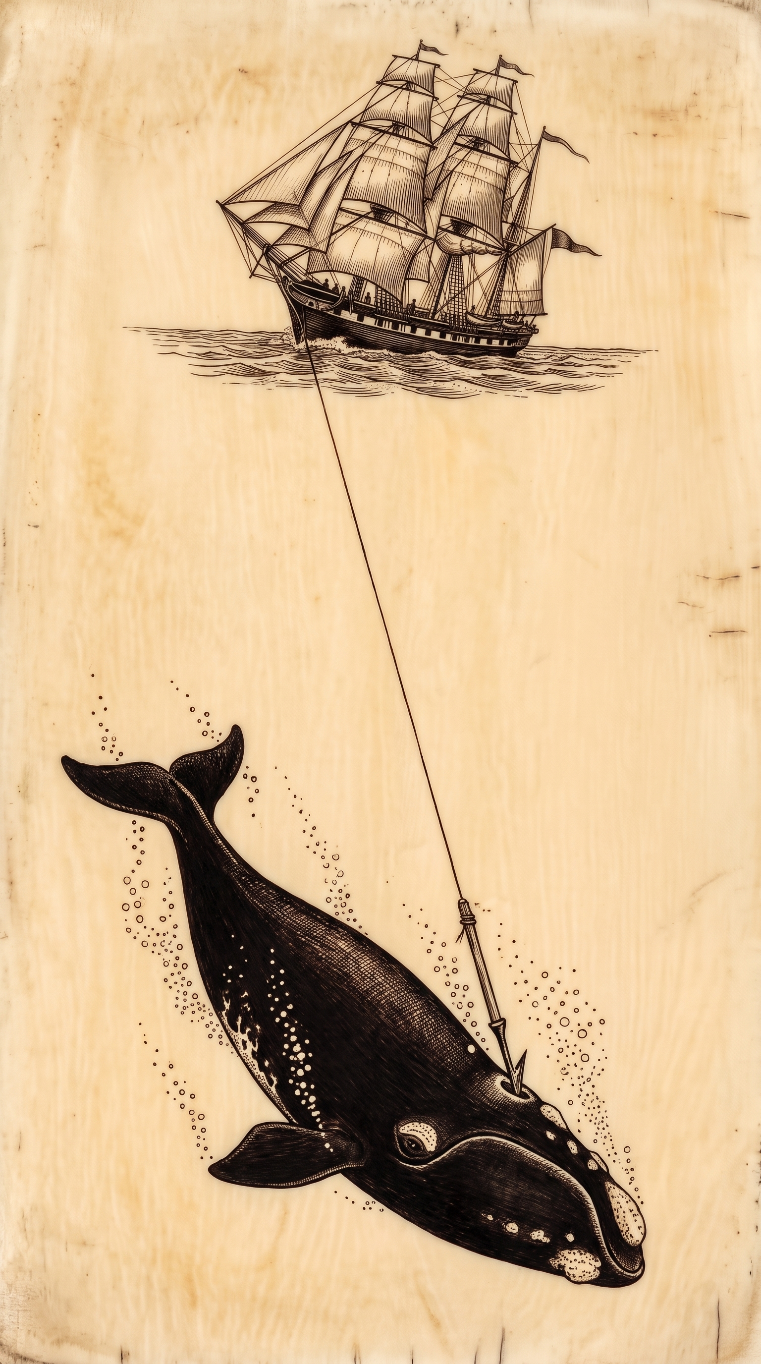La baleine du sea shanty Bientôt viendra le Wellerman